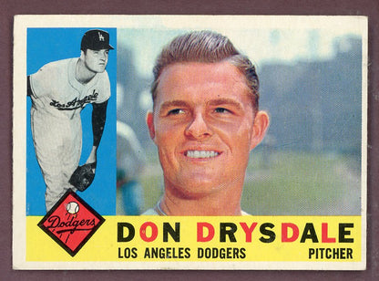 1960 Topps Baseball #475 Don Drysdale Dodgers VG-EX 568811