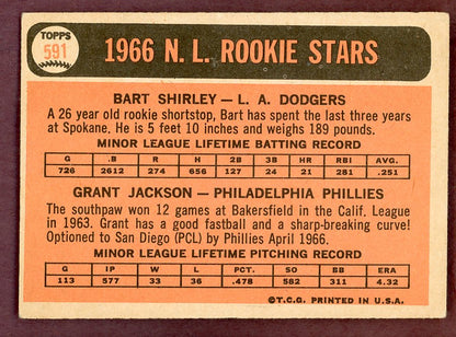 1966 Topps Baseball #591 Grant Jackson Phillies VG-EX 568818