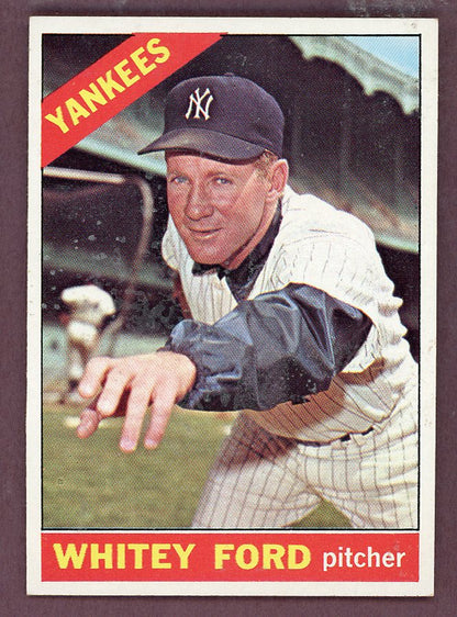 1966 Topps Baseball #160 Whitey Ford Yankees EX-MT 568830