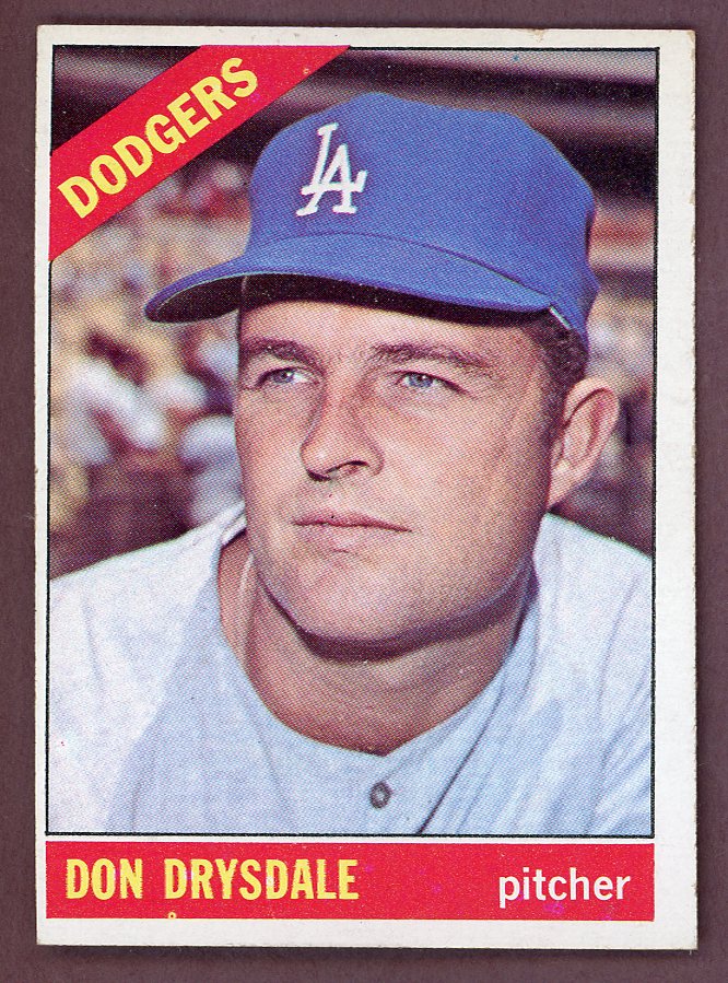 1966 Topps Baseball #430 Don Drysdale Dodgers EX+/EX-MT 568832