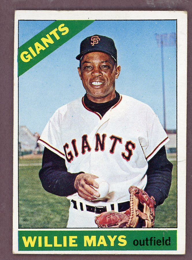 1966 Topps Baseball #001 Willie Mays Giants VG-EX 568839