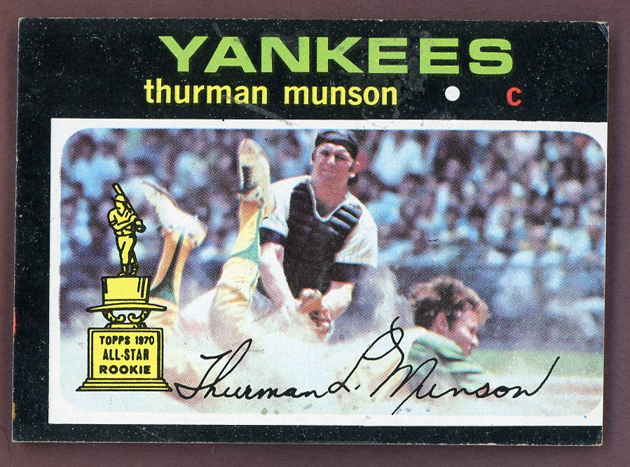 1971 Topps Baseball #005 Thurman Munson Yankees VG-EX 568871