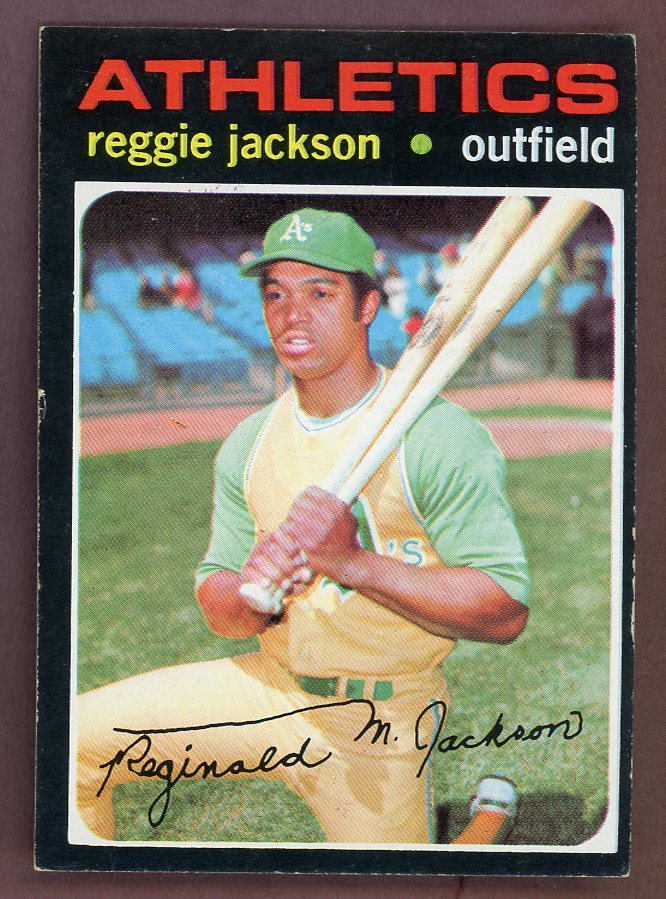 1971 Topps Baseball #020 Reggie Jackson A's EX+/EX-MT 568873