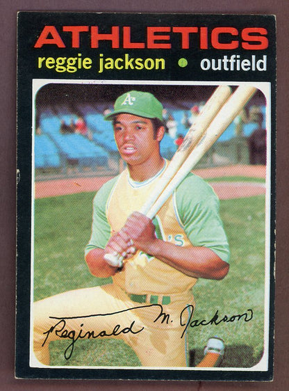 1971 Topps Baseball #020 Reggie Jackson A's EX+/EX-MT 568873