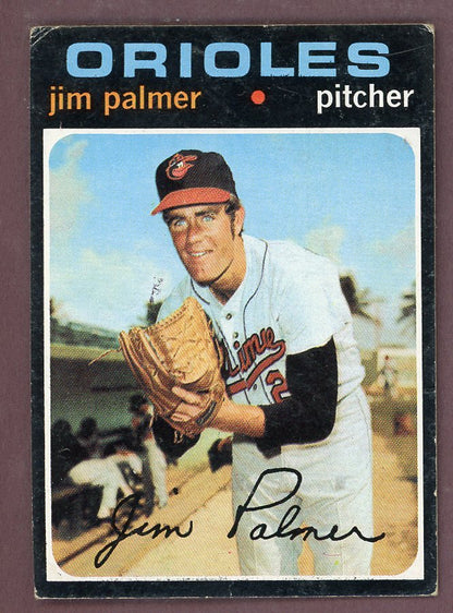 1971 Topps Baseball #570 Jim Palmer Orioles VG-EX 568883