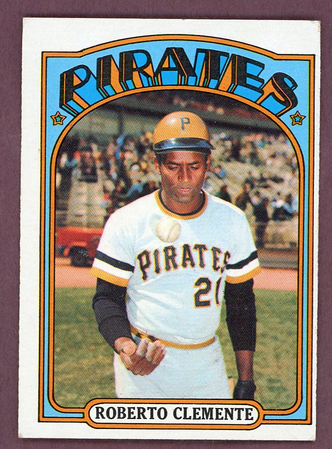 1972 Topps Baseball #309 Roberto Clemente Pirates VG-EX 568905