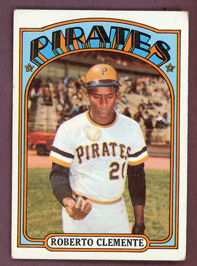 1972 Topps Baseball #309 Roberto Clemente Pirates VG-EX 568906