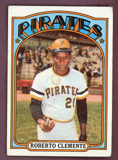 1972 Topps Baseball #309 Roberto Clemente Pirates VG-EX 568906