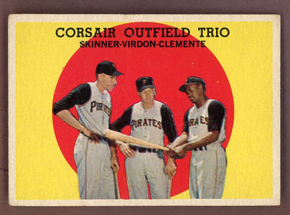 1959 Topps Baseball #543 Roberto Clemente Bill Virdon VG-EX 568909