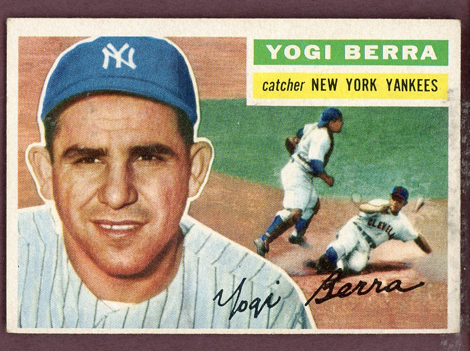 1956 Topps Baseball #110 Yogi Berra Yankees EX+/EX-MT 568911