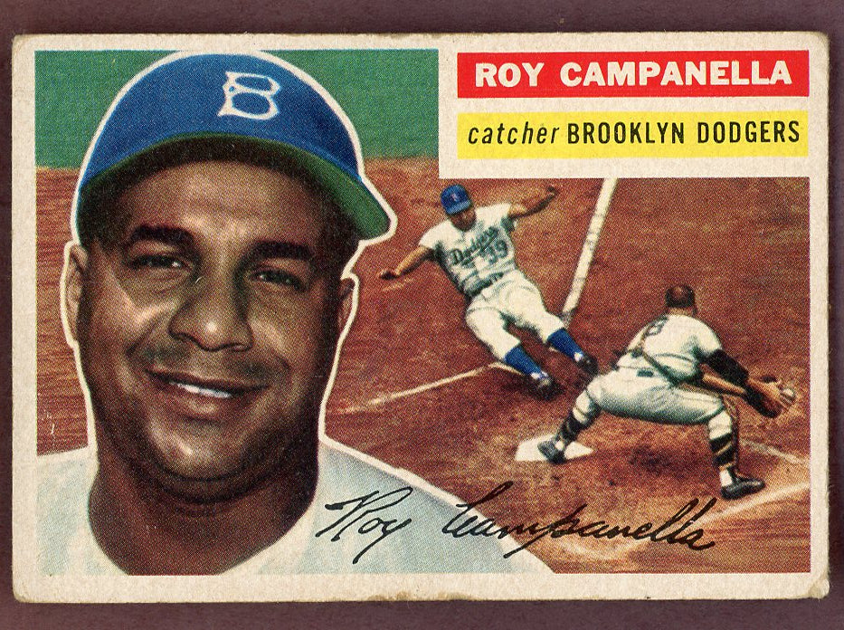 1956 Topps Baseball #101 Roy Campanella Dodgers VG 568915