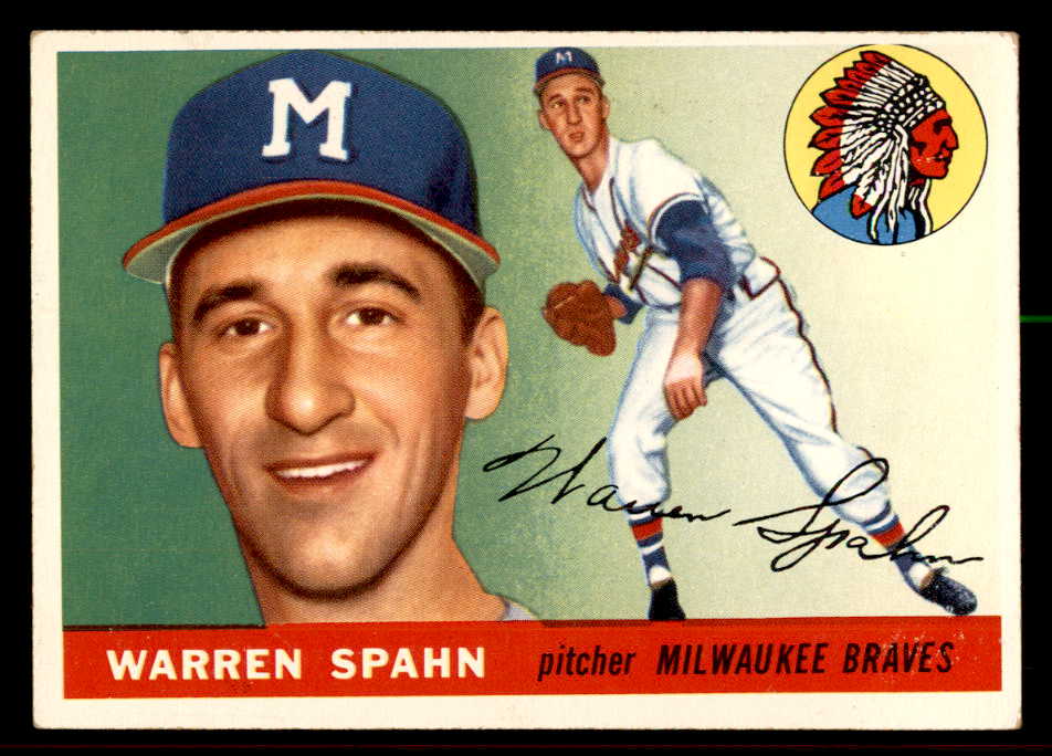 1955 Topps Baseball # 31 Warren Spahn Braves VG-EX 569701