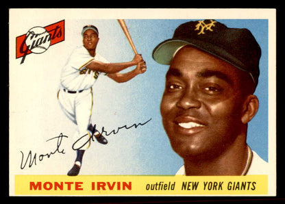 1955 Topps Baseball #100 Monte Irvin Giants EX+/EX-MT 569704