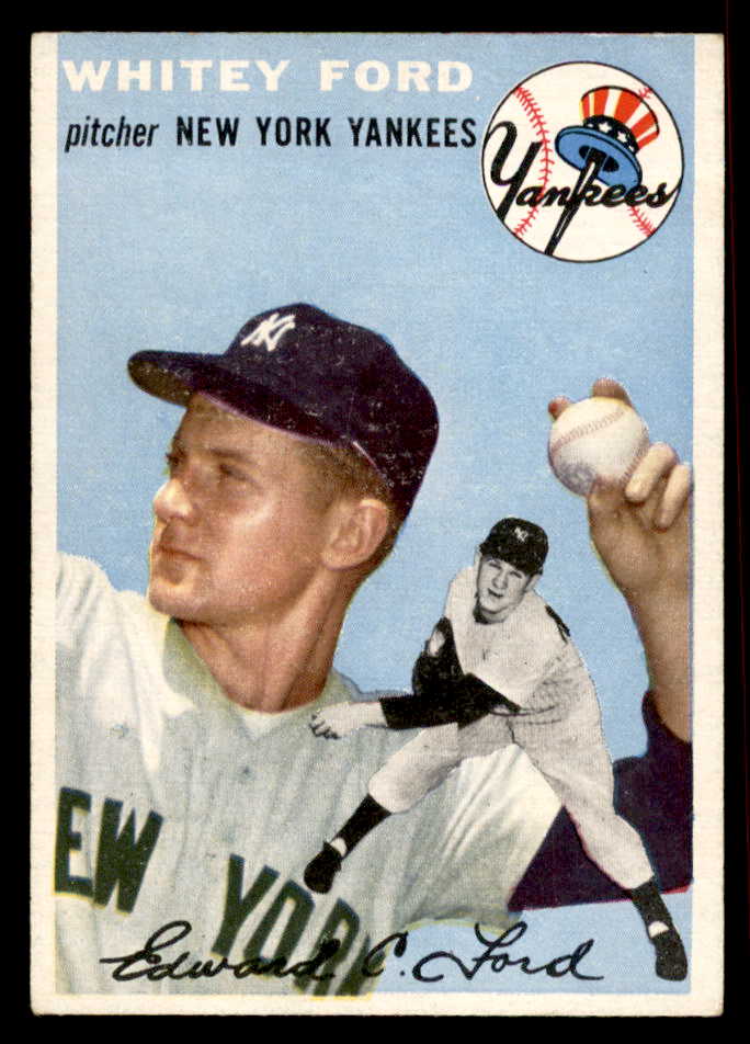 1954 Topps Baseball # 37 Whitey Ford Yankees EX 569712