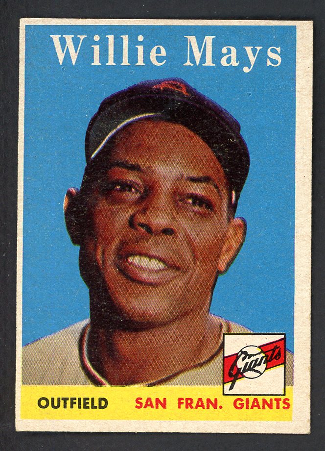 1958 Topps Baseball #  5 Willie Mays Giants EX-MT 569722