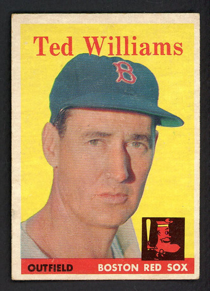 1958 Topps Baseball #  1 Ted Williams Red Sox EX+/EX-MT 569724