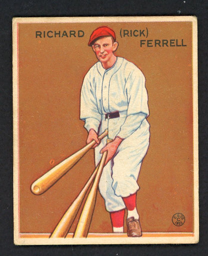 1933 Goudey #197 Rick Ferrell Red Sox VG-EX/EX 569744