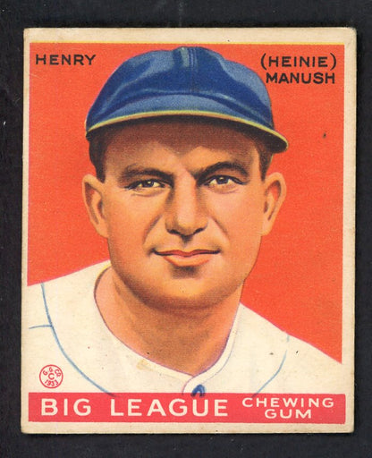 1933 Goudey #187 Heinie Manush Senators EX 569746