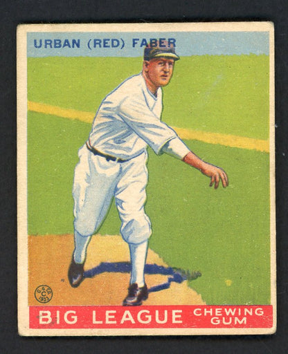 1933 Goudey # 79 Red Faber White Sox VG/VG-EX 569750