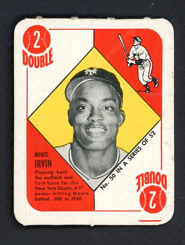 1951 Topps Red Backs # 50 Monte Irvin Giants EX-MT/NR-MT 569751