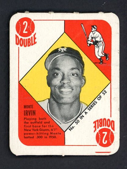 1951 Topps Red Backs # 50 Monte Irvin Giants EX-MT/NR-MT 569751