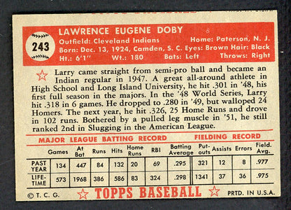 1952 Topps Baseball #243 Larry Doby Indians EX+/EX-MT 569753