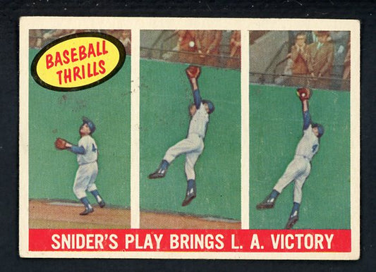 1959 Topps Baseball #468 Duke Snider IA Dodgers EX 413640