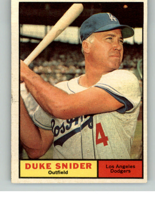1961 Topps Baseball #443 Duke Snider Dodgers EX-MT 413714