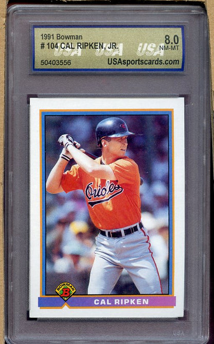 1991 Bowman #104 Cal Ripken Orioles USA 8 NM/MT 418925