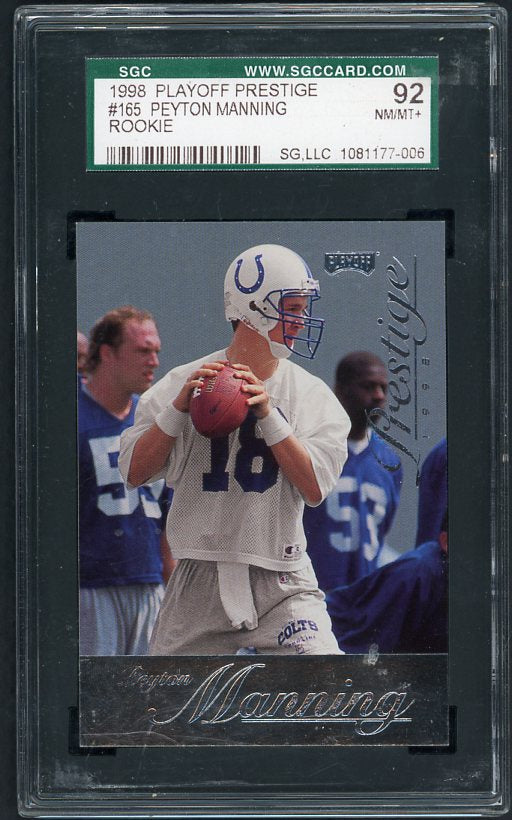 1998 Playoff Prestige #165 Peyton Manning Colts SGC 8.5 NM/MT+ 419668