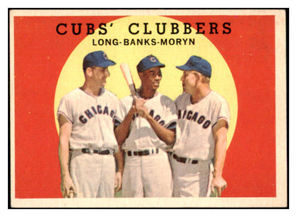 1959 Topps Baseball #147 Ernie Banks Dale Long EX 419948