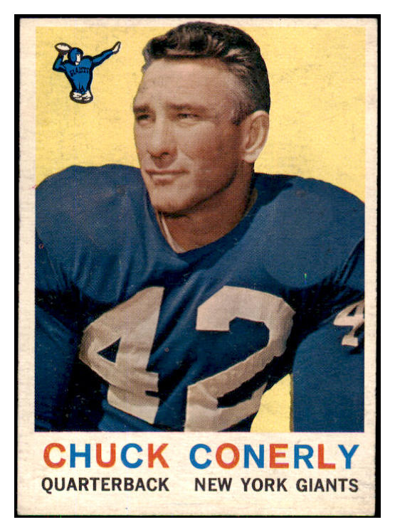 1959 Topps Football #065 Charley Conerly Giants EX-MT 420307