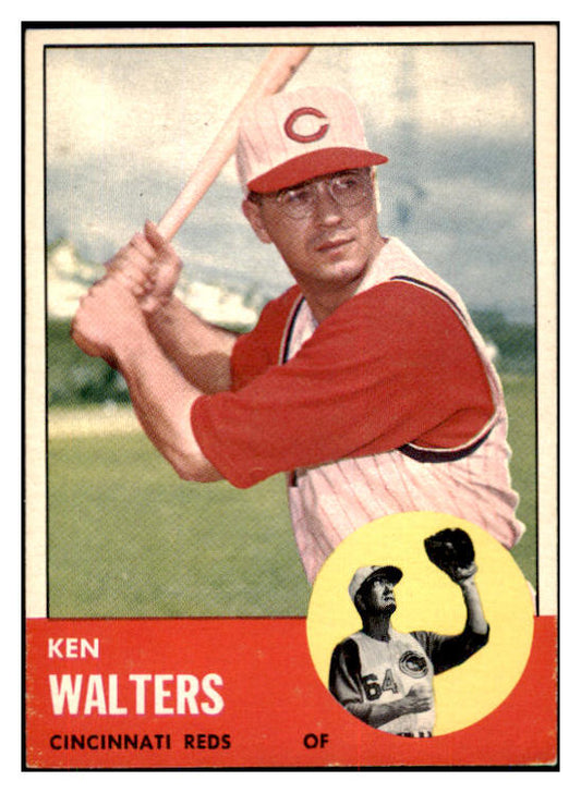 1963 Topps Baseball #534 Ken Walters Reds NR-MT 420720