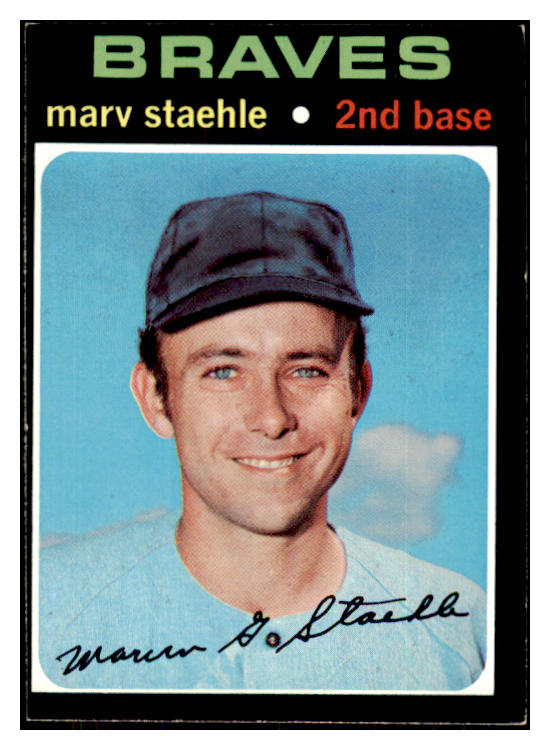 1971 Topps Baseball #663 Marv Staehle Braves NR-MT 423861