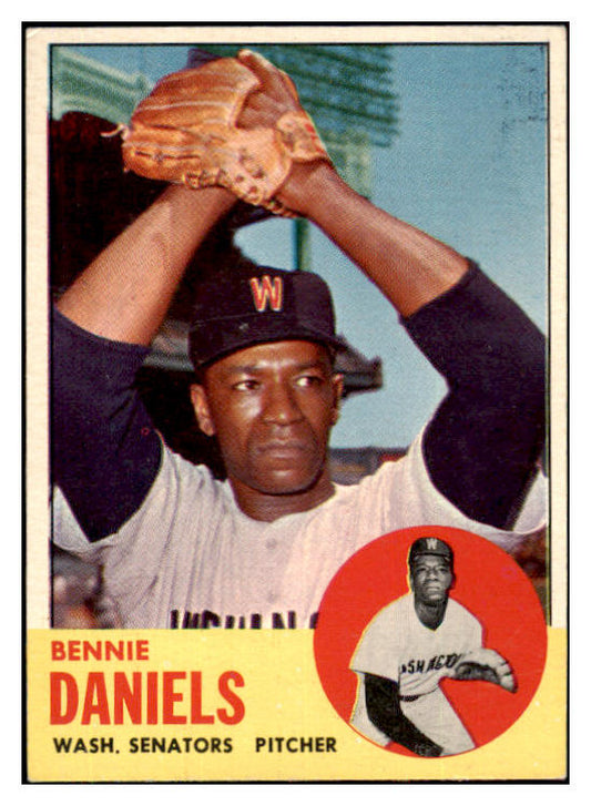 1963 Topps Baseball #497 Bennie Daniels Senators EX 423909