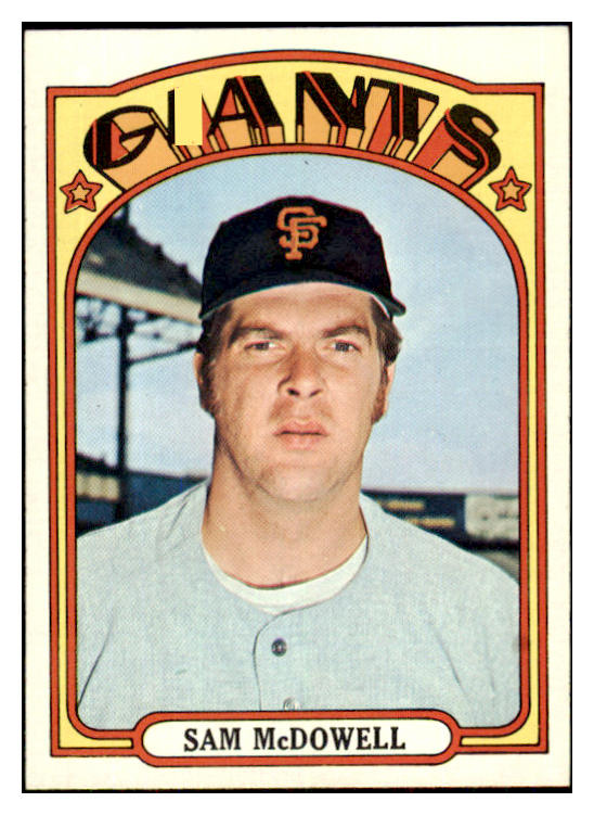 1972 Topps Baseball #720 Sam McDowell Giants NR-MT 424409