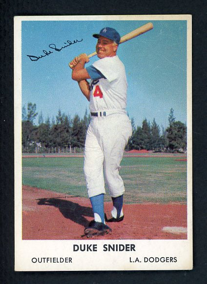 1962 Bell Brand #004 Duke Snider Dodgers EX 426770