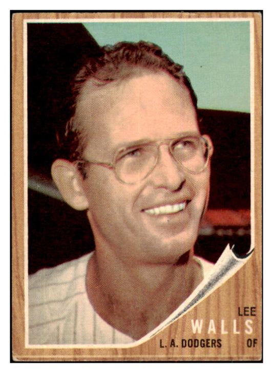 1962 Topps Baseball #129 Lee Walls Dodgers EX Variation 426816