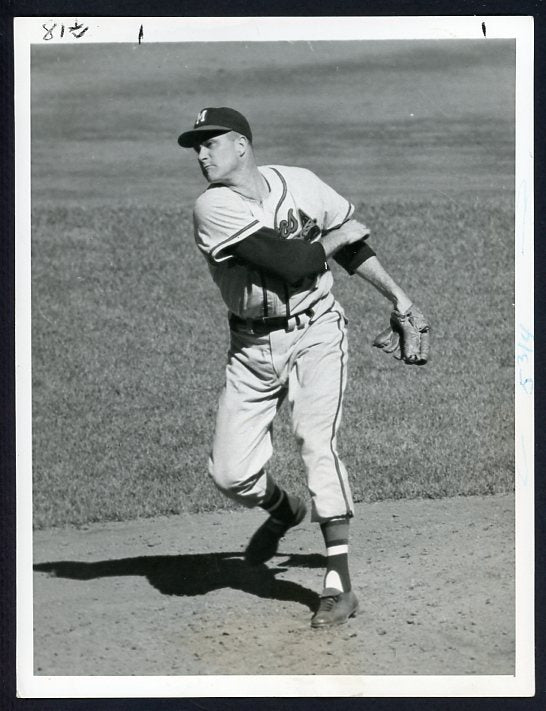Lou Burdette Wire Photo International News Sport Magazine 427510