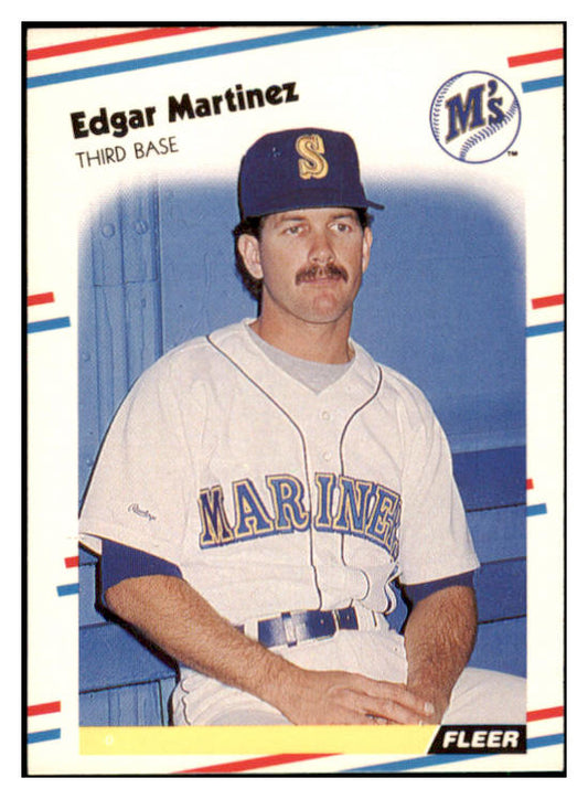 1988 Fleer #378 Edgar Martinez Mariners NR-MT 428750