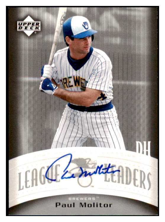 2005 Upper Deck Classic #LL-PM Paul Molitor Brewers NR-MT Signature 428780