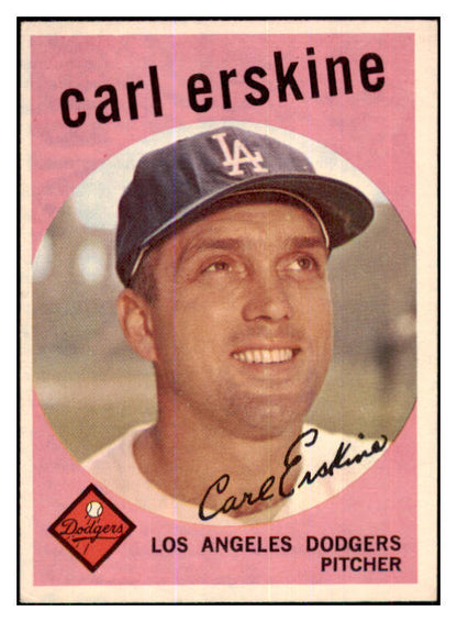 1959 Topps Baseball #217 Carl Erskine Dodgers NR-MT 433849