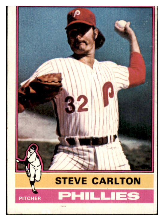 1976 Topps Baseball #355 Steve Carlton Phillies VG 433936