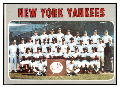 1970 Topps Baseball #399 New York Yankees Team EX-MT 435857