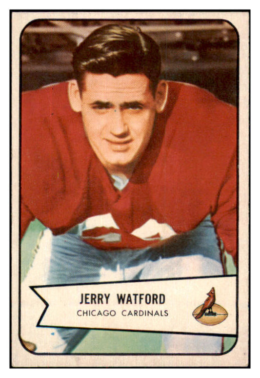 1954 Bowman Football #107 Jerry Watford Cardinals EX-MT 436739