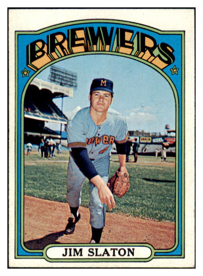 1972 Topps Baseball #744 Jim Slaton Brewers NR-MT 437065