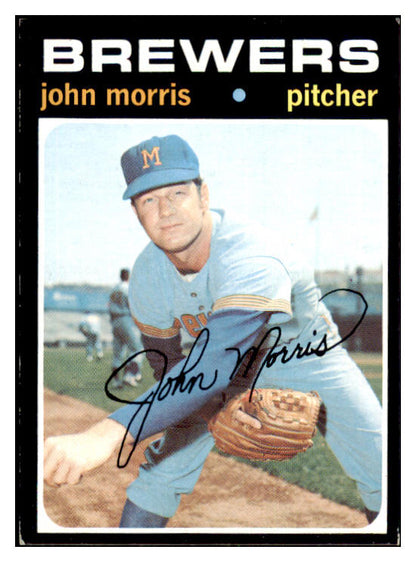 1971 Topps Baseball #721 John Morris Brewers EX-MT 437111