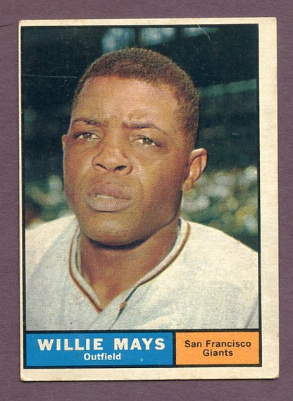 1961 Topps Baseball #150 Willie Mays Giants VG-EX 438553