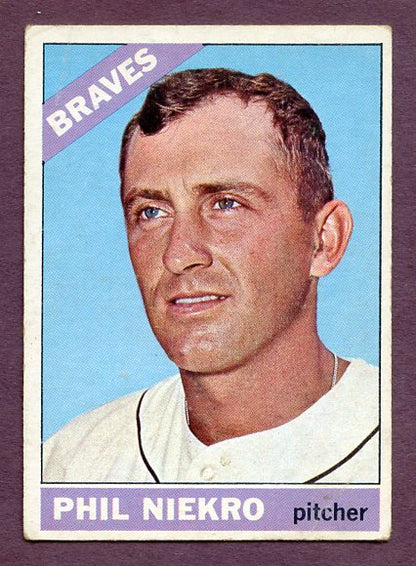 1966 Topps Baseball #028 Phil Niekro Braves VG 438581