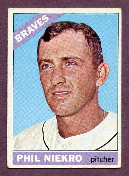1966 Topps Baseball #028 Phil Niekro Braves VG 438581